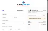 Earasers coupon verification screenshot
