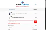 Earasers coupon verification screenshot