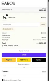 LONONATA coupon verification screenshot