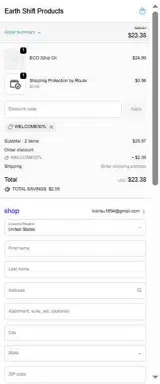 WELCOME50% coupon verification screenshot