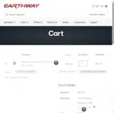 Earthway coupon verification screenshot