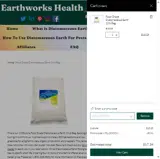 Earthworks Health coupon verification screenshot