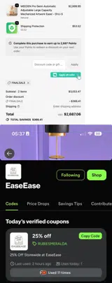 RUBIESMERALDA coupon verification screenshot