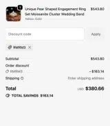 RUBIESMERALDA coupon verification screenshot