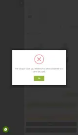 TROP25 coupon verification screenshot