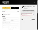 Eastwood Guitars coupon verification screenshot