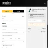 Eastwood Guitars coupon verification screenshot