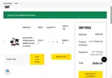welcome coupon verification screenshot