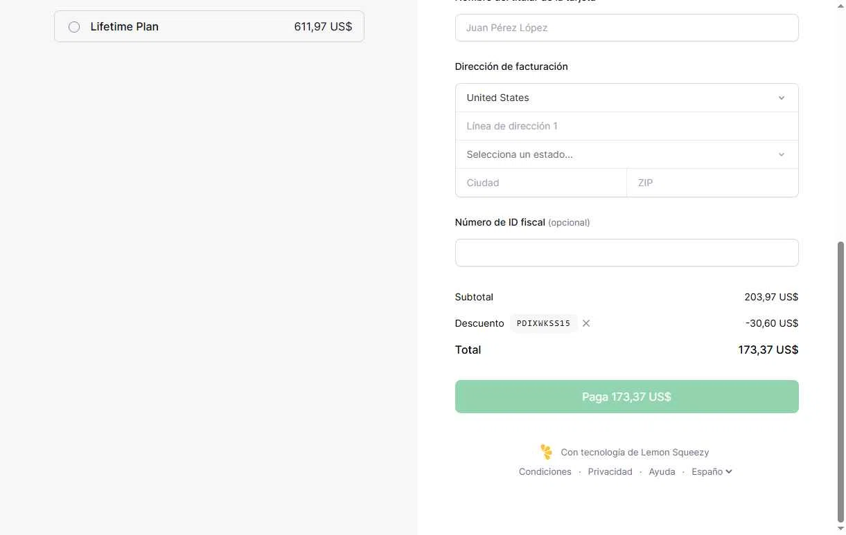 Easypanel checkout page showing Easypanel discount code box | Screenshot taken by SimplyCodes community member on Jan 28, 2026