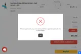 TAKE10 coupon verification screenshot