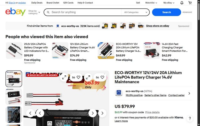 eBay checkout page showing eBay coupon code box | Screenshot taken by SimplyCodes community member on Aug 28, 2025