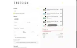 EBDesign coupon verification screenshot