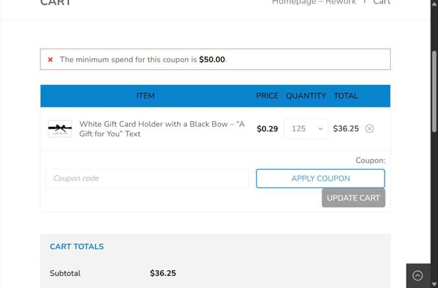 eCard Systems checkout page showing eCard Systems coupon code box | Screenshot taken by SimplyCodes community member on Aug 15, 2025