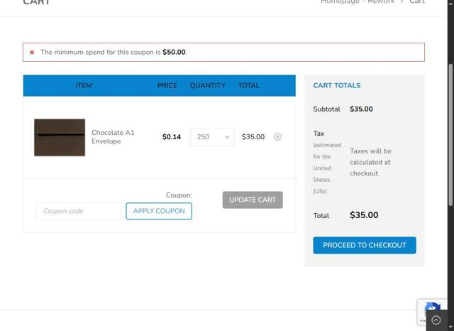 eCard Systems checkout page showing eCard Systems coupon code box | Screenshot taken by SimplyCodes community member on Jul 29, 2025