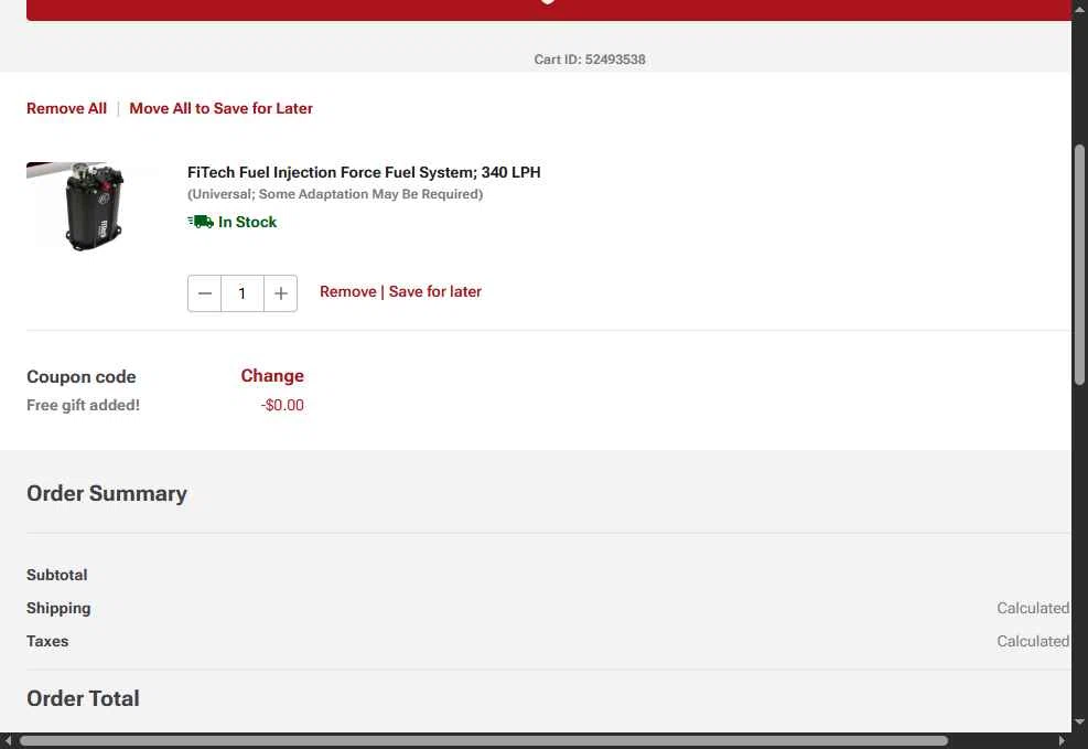 Eckler's Corvette checkout page showing Eckler's Corvette promo code box | Screenshot taken by SimplyCodes community member on Apr 29, 2025