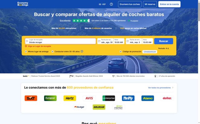 EconomyBookings.com checkout page showing EconomyBookings.com promo code box | Screenshot taken by SimplyCodes community member on Aug 29, 2025
