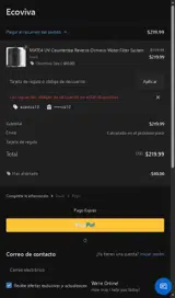 ECOVIVA10 coupon verification screenshot