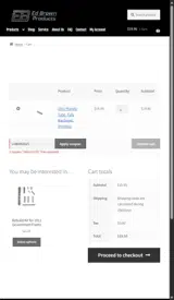 Ed Brown Products coupon verification screenshot