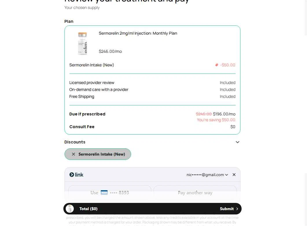 Eden checkout page showing Eden discount code box | Screenshot taken by SimplyCodes community member on Dec 20, 2025