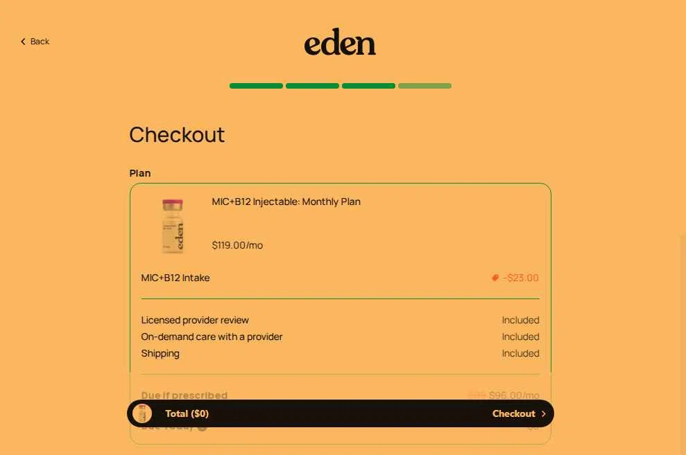 Eden checkout page showing Eden discount code box | Screenshot taken by SimplyCodes community member on Oct 15, 2025