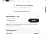 Edmonton Oilers Shop coupon verification screenshot