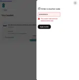 EE Store coupon verification screenshot