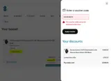 EE Store coupon verification screenshot