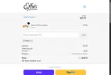 Effie's Homemade coupon verification screenshot