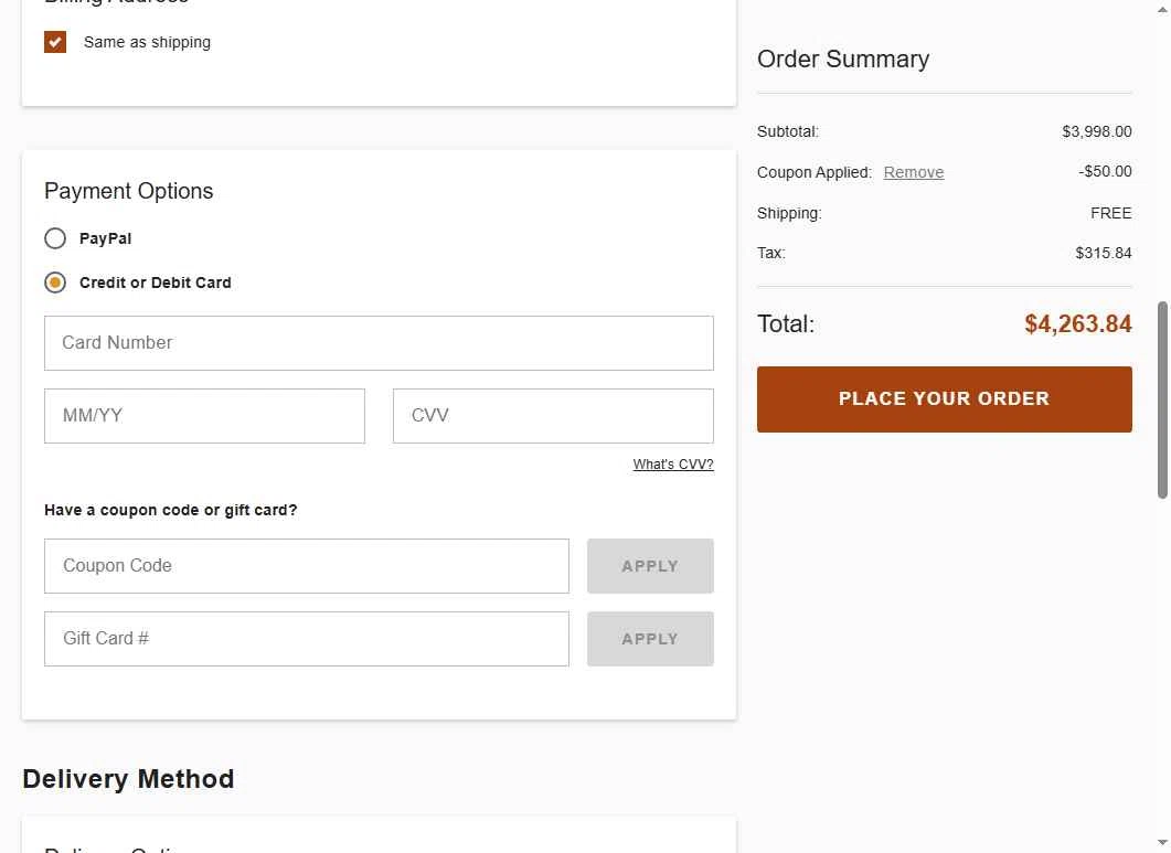 eFireplaceStore.com checkout page showing eFireplaceStore.com coupon code box | Screenshot taken by SimplyCodes community member on Feb 1, 2026