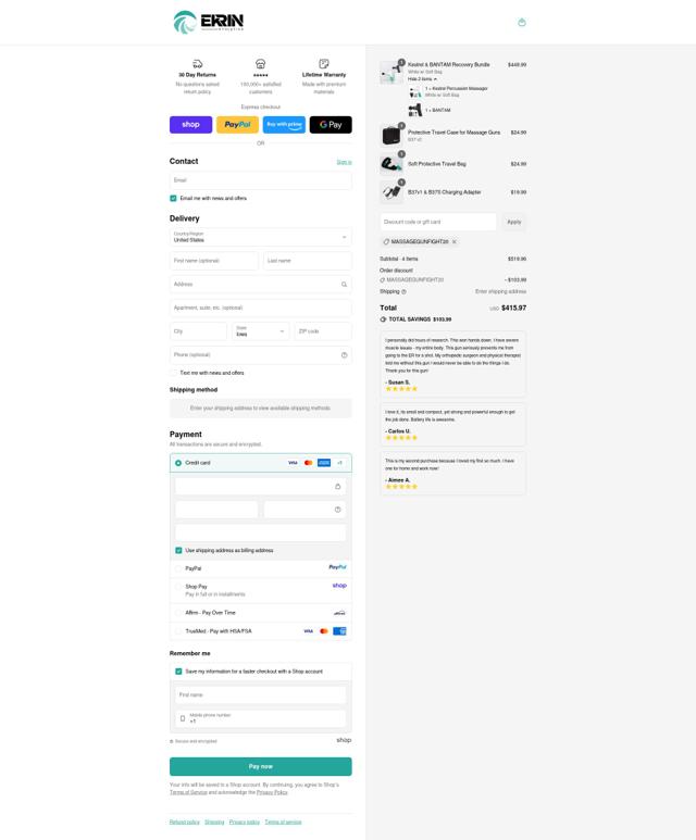 Ekrin Athletics checkout page showing Ekrin Athletics discount code box | Screenshot taken by SimplyCodes community member on Sep 12, 2025