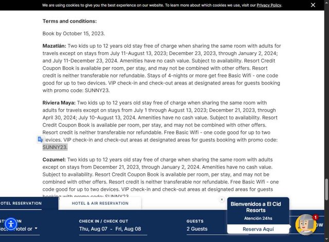 El Cid checkout page showing El Cid promo code box | Screenshot taken by SimplyCodes community member on Aug 6, 2025
