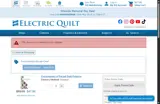 Electric Quilt coupon verification screenshot