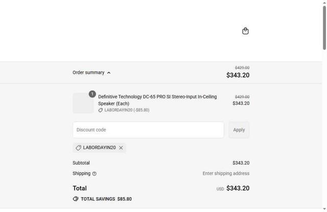 Electronics Expo checkout page showing Electronics Expo coupon code box | Screenshot taken by SimplyCodes community member on Sep 9, 2025