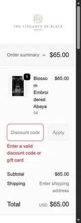 KINGDONNA coupon verification screenshot
