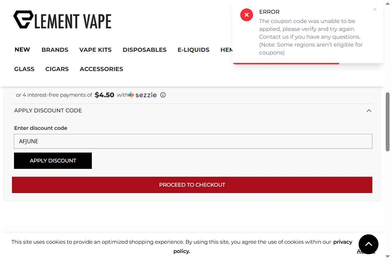 Element Vape Promo Codes