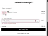 EARTHDAY26 coupon verification screenshot