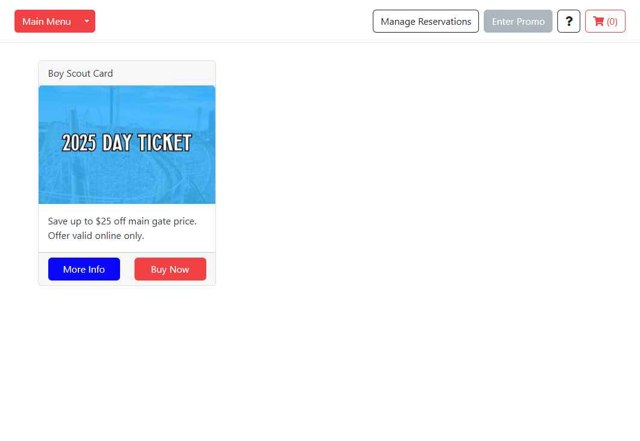 Elitch Gardens checkout page showing Elitch Gardens promo code box | Screenshot taken by SimplyCodes community member on Jul 18, 2025