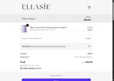 Ellasie coupon verification screenshot