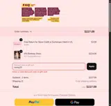 Elle Rebel coupon verification screenshot