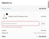 TRAINER25 coupon verification screenshot