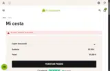 El Naturalista coupon verification screenshot