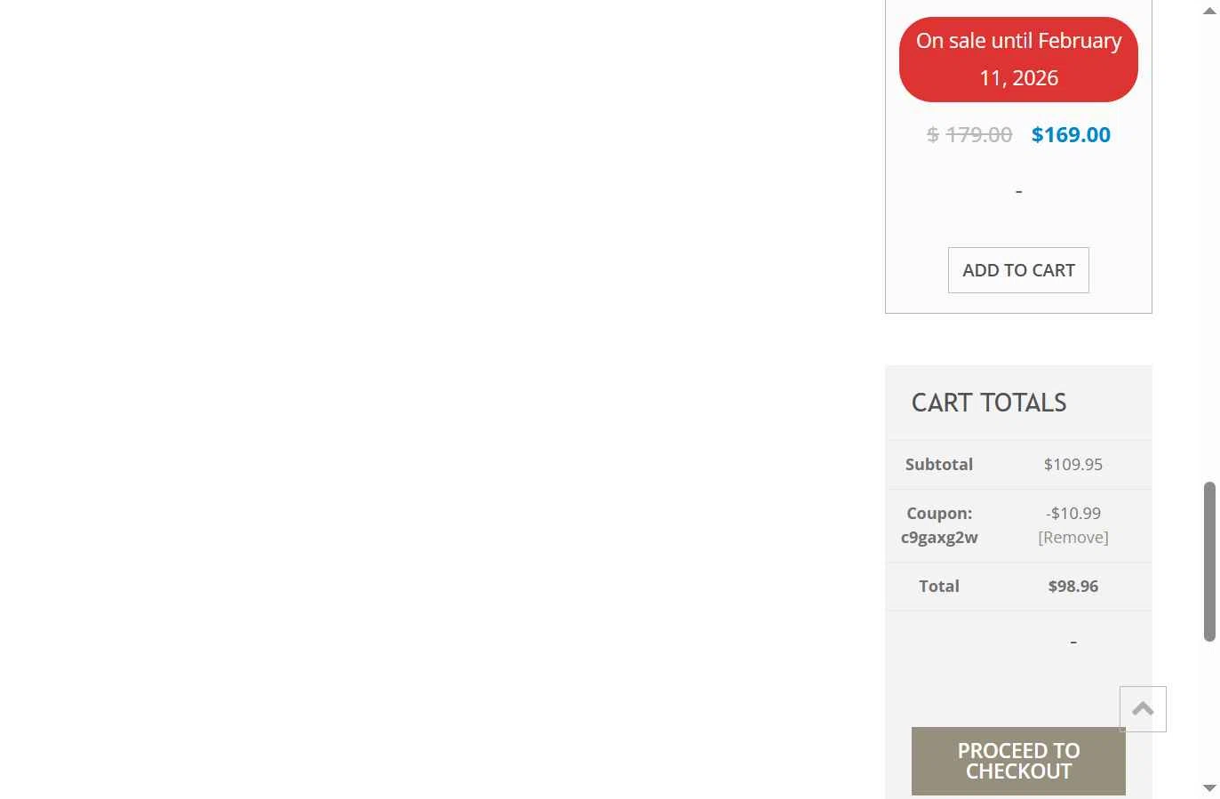 Embrilliance checkout page showing Embrilliance coupon code box | Screenshot taken by SimplyCodes community member on Feb 7, 2026