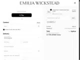 Emilia Wickstead coupon verification screenshot