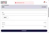 Emirates Draw coupon verification screenshot