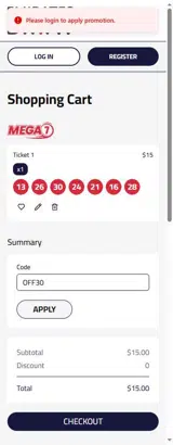 Emirates Draw coupon verification screenshot