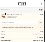LOVELYKITCHEN coupon verification screenshot