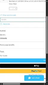 SANDRA coupon verification screenshot