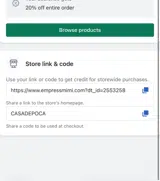 CASADEPOCA coupon verification screenshot