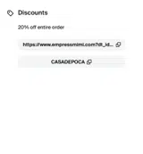 CASADEPOCA coupon verification screenshot