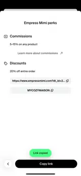 MYCOZYMAISON coupon verification screenshot
